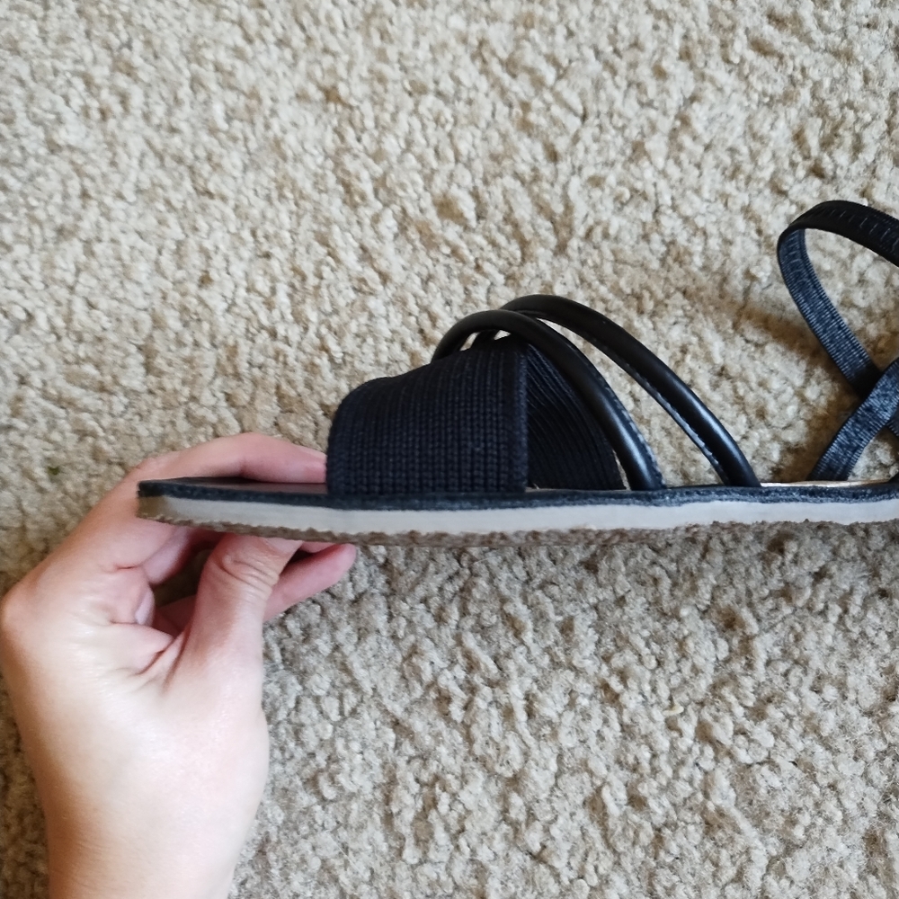 GROUNDIES Corfu Black Sandals - Picture 9 of 12